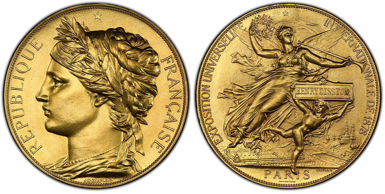 フランス メダル PCGS MS63BN PCGS NCG メダル フランス博覧会 万国博覧会 MS63 PCGS ブロンズトークン メダル
