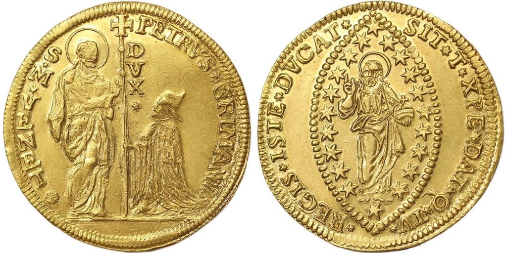 イタリア ベニス1750年頃ゼッキーニ金貨 Premium Gold Coin