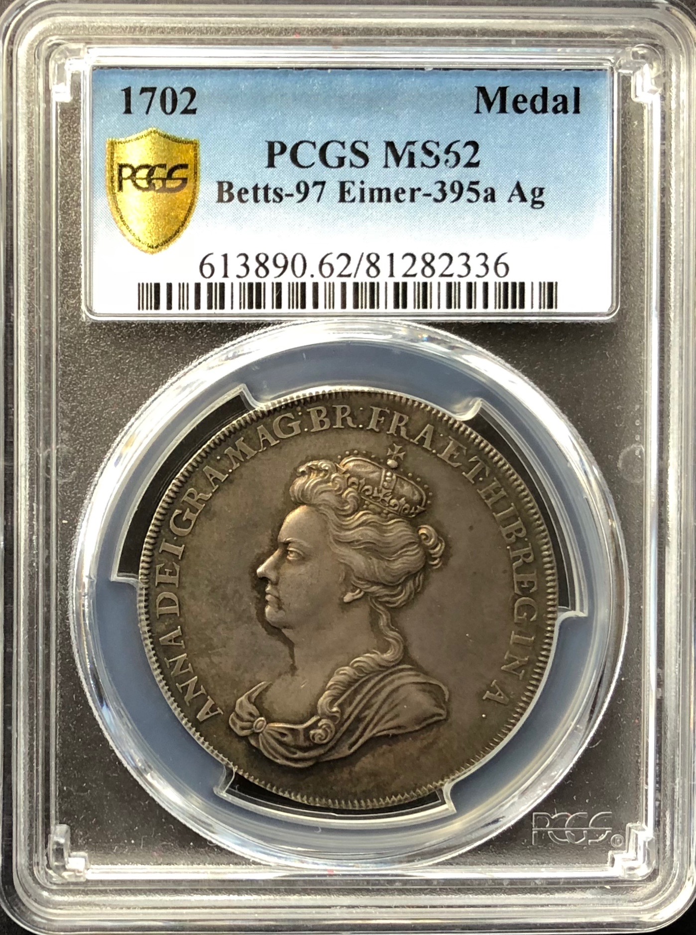 イギリス1702年アン女王ヴィーゴ湾メダルPCGS MS62 - PREMIUM GOLD COIN