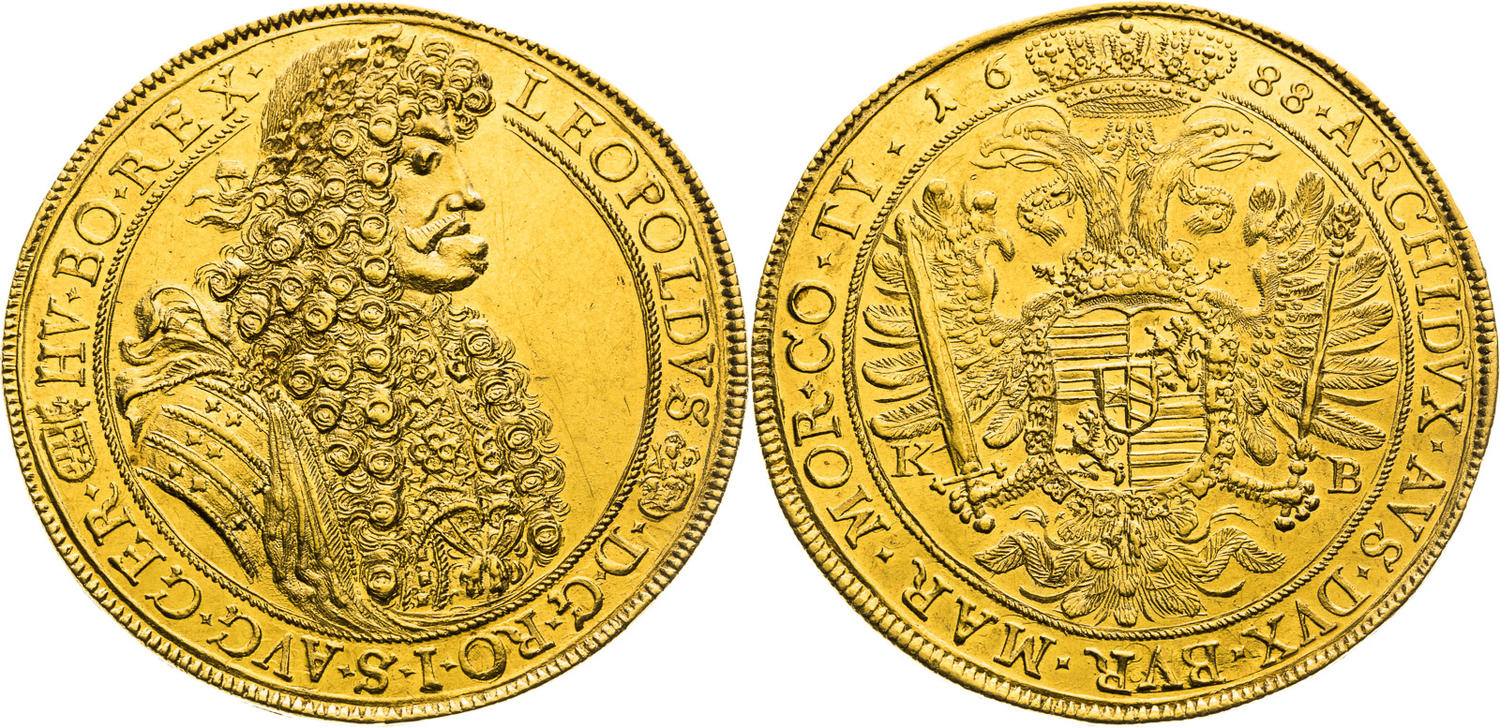 神聖ローマ帝国1688年レオポルト1世10ダカット金貨 - PREMIUM GOLD COIN