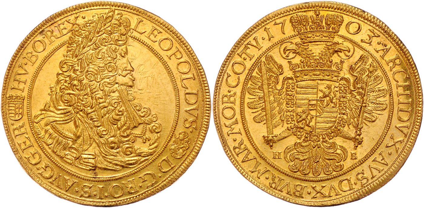 神聖ローマ帝国1703年レオポルト1世10ダカット金貨 - PREMIUM GOLD COIN