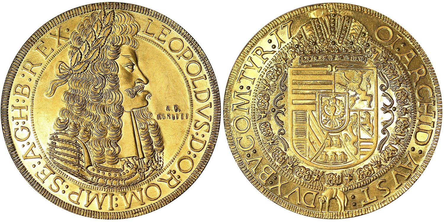 神聖ローマ帝国1701年/1953年レオポルト1世4ダカット - PREMIUM GOLD COIN