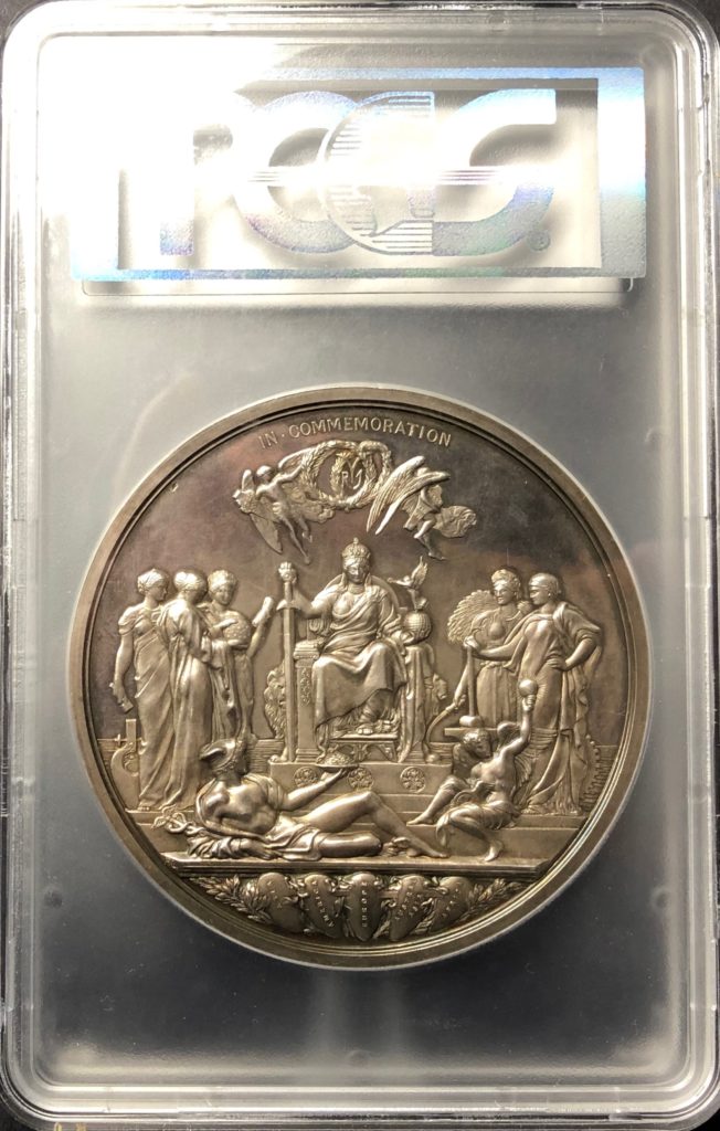 イギリス1887年ヴィクトリア戴冠50年銀メダルPCGS SP63 - PREMIUM GOLD 