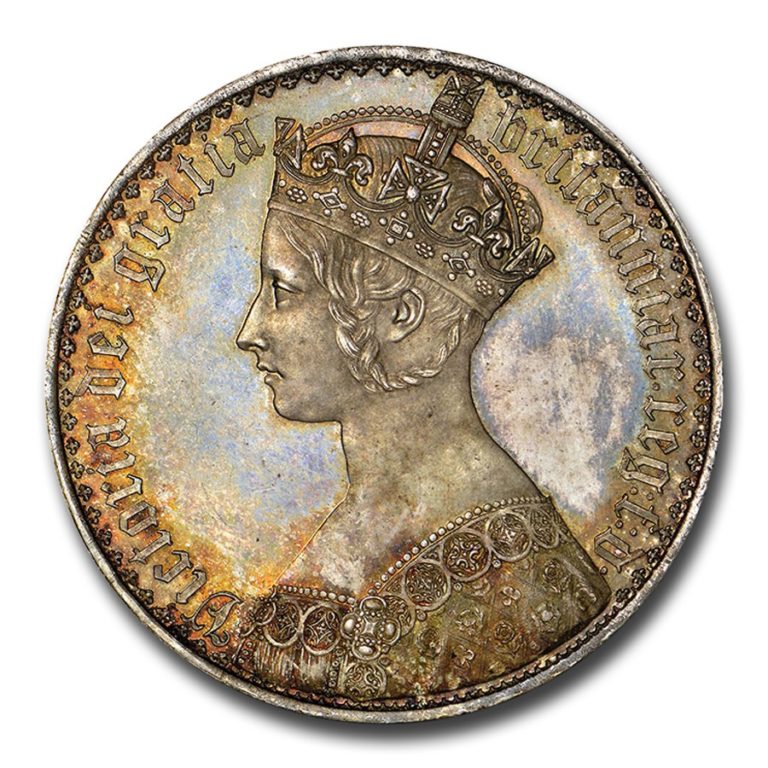 イギリス1847年ゴシッククラウン銀貨NGC PF64 - PREMIUM GOLD COIN