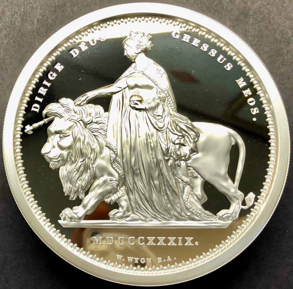 2019年 ウナとライオン銀貨 NGC PF69 限定モナリザラベル - 旧貨幣 