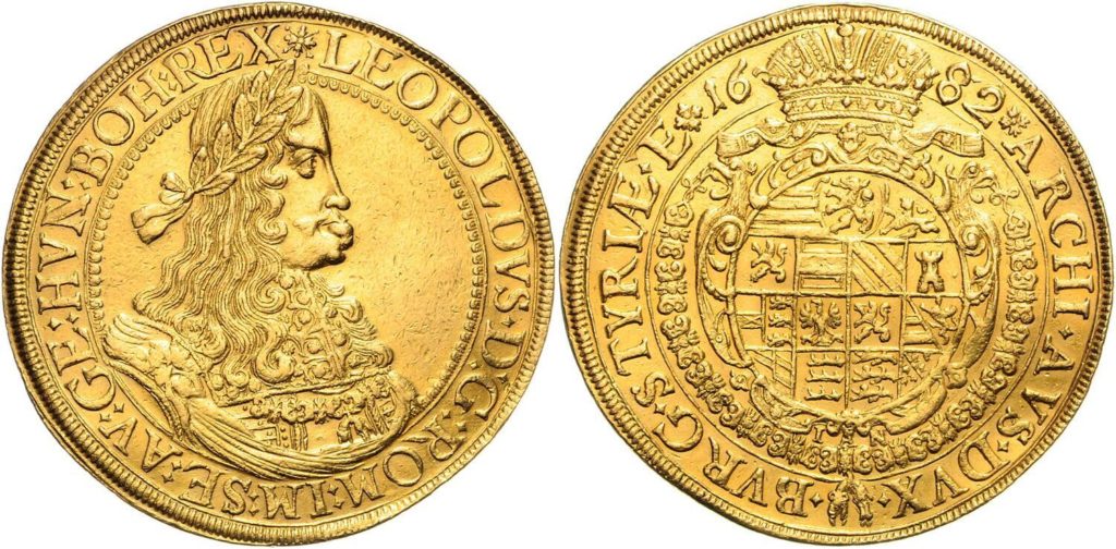 1682年 レオポルト1世 10デュカット PREMIUM GOLD COIN