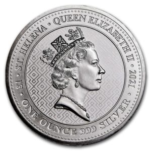 2021年　セントヘレナ　勝利　1トロイオンス　銀貨　5枚セット