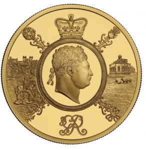 売約済 イギリス2020年ジョージ3世没後200年2オンス金貨初日発行 