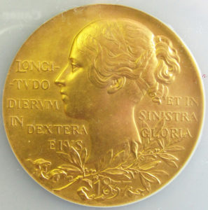 イギリス1897年ヴィクトリア戴冠60年大型ゴールドメダルPCGS 