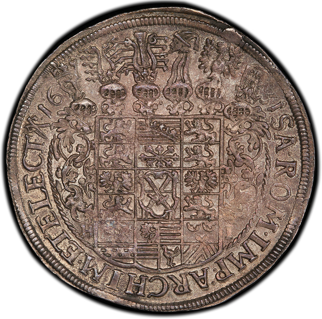 売約済 ドイツ ザクセン1631年ヨハン ゲオルグ1世ターラー銀貨PCGS MS63 PREMIUM GOLD COIN