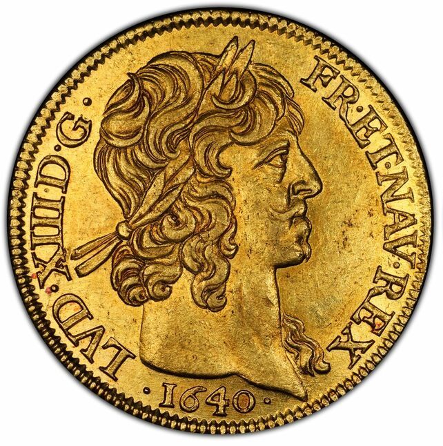 売約済 フランス1640年ルイ13世2ルイドール金貨PCGS MS62 - PREMIUM 