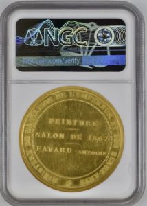 1868フランス銀メダル NGC-MS64 1991.co.jp