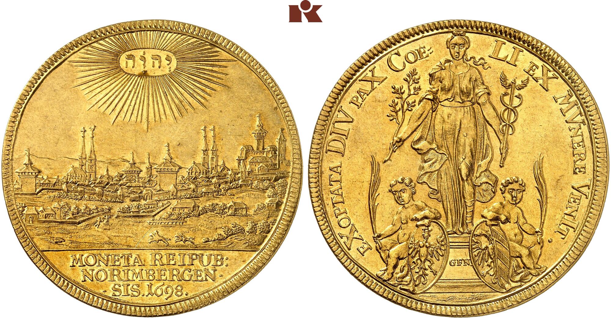 ドイツ 1698年ライスウェイクの平和 ニュルンベルク都市景観 5