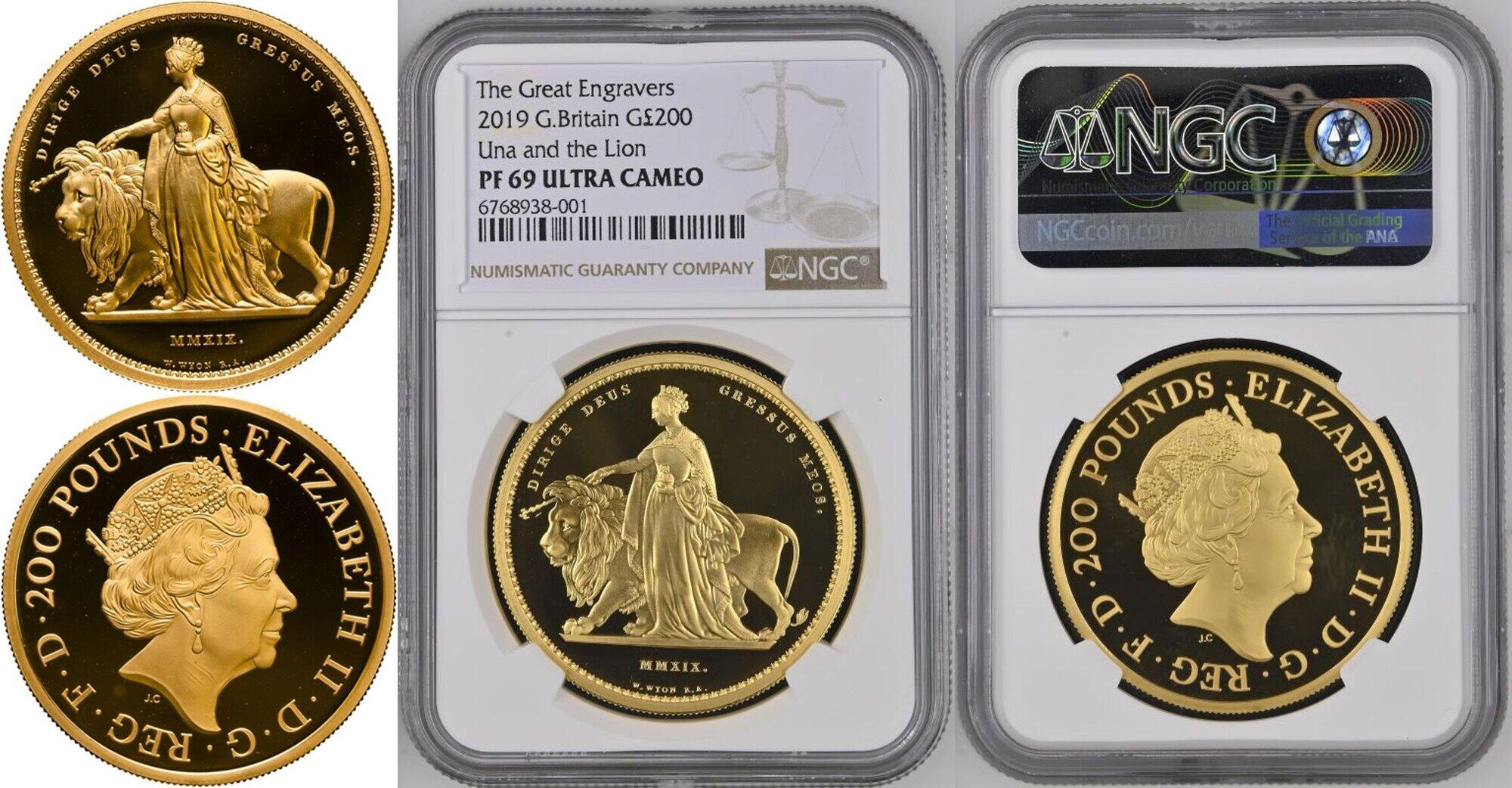 オークション結果】イギリス 2019年 エリザベス2世 ウナと