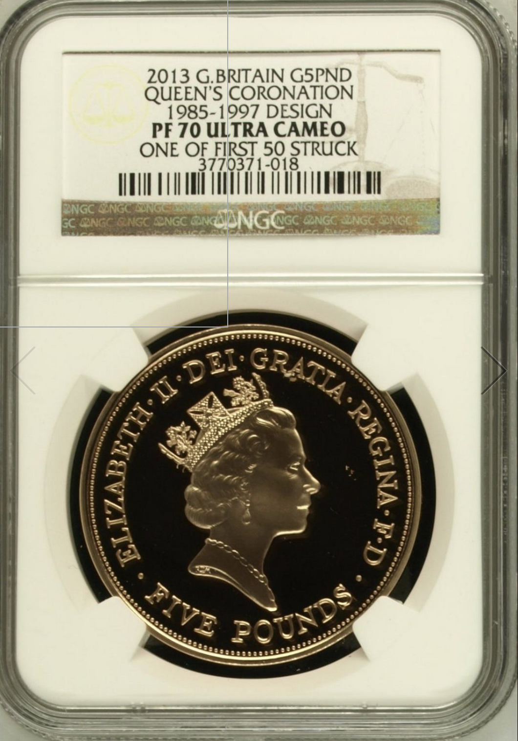 2013年 イギリス エリザベス コロネーション クラウンジュエル 5ポンド銀貨 イギリス2013年エリザベス戴冠1985-1997肖像5ポンド金貨